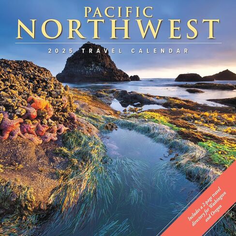 تقويم جداري من Willow Creek Press شمال غرب المحيط الهادئ شهريًا لعام 2025 (12 بوصة × 12 بوصة) in Saudi Arabia