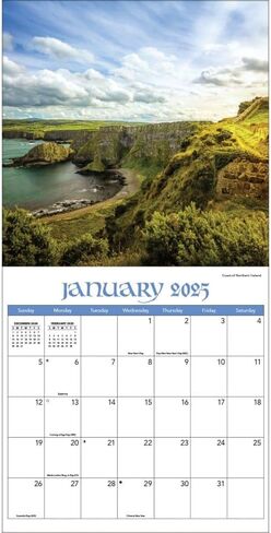 TURNER PHOTOGRAPHIC 2025 Ireland 12x12 Photo Wall Calendar (25998940029) in Saudi Arabia