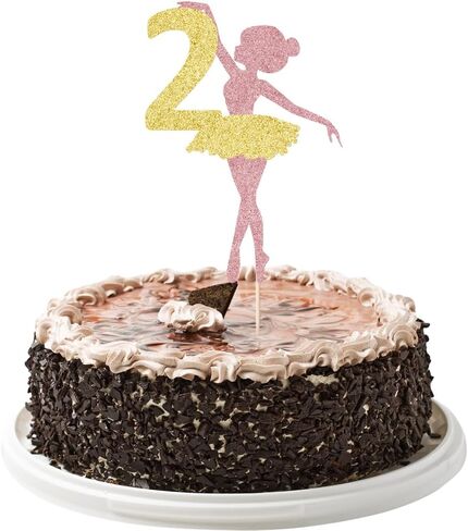 Ballerina 3rd Birthday Cake Topper,Princess Cake Topper, Dancing Girl Birthday Decorations in Saudi Arabia