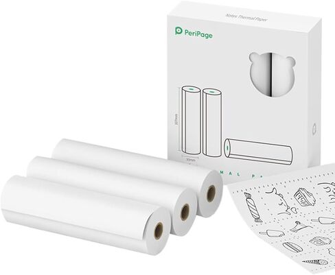 3 لفات / صندوق، قائمة ملاحظات غير لاصقة، ورق صور حراري لطابعة Peripage A9 Max A9S Max Phomemo M04S / M04AS المحمولة - 4 بوصة (107 مم * 30 مم) in Saudi Arabia