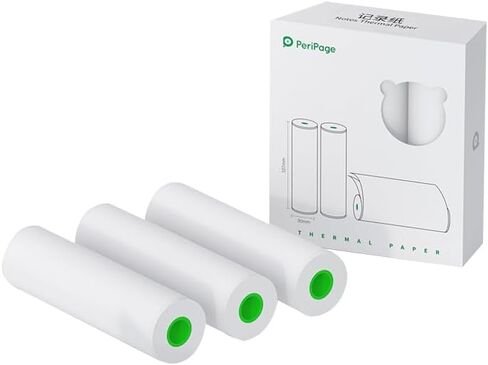 3 لفات / صندوق، قائمة ملاحظات غير لاصقة، ورق صور حراري لطابعة Peripage A9 Max A9S Max Phomemo M04S / M04AS المحمولة - 4 بوصة (107 مم * 30 مم) in Saudi Arabia