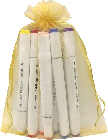 100pcs Gold Organza Bags 6X9 Inch Mesh Drawstring Pouch Gift Bags for Wedding Party Favor Jewelry Bags in Kuwait