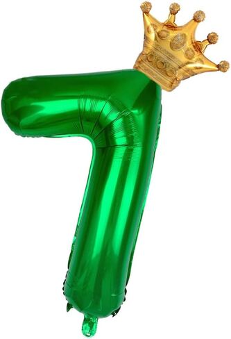 بالون رقم 2 باللون الأخضر الداكن مقاس 40 بوصة، بالون رقم فيلم ألومنيوم كبير الحجم، بالونات زينة لعيد ميلاد الغابة الثانية، لوازم تزيين حفلات أعياد ميلاد الأطفال (أخضر داكن 2) in Saudi Arabia
