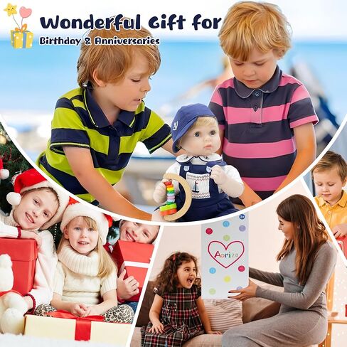 Lifelike Reborn Baby Dolls - 18 Inch Cute Realistic Silicone Baby Girl Doll,Real Life Baby Dolls Newborn for 3+ Years Old Kids Gifts in Kuwait