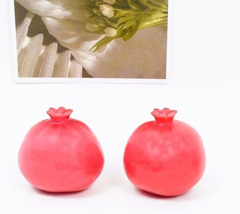 3D Garnet Silicone Mold, Pomegranate Candle Mold for Soap Soy Wax DIY Handcraft, Fruits Resin Mold Gift Wedding Party Home Dinner Festive Days Car Decoration (A) in Saudi Arabia