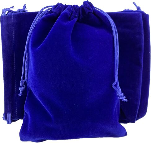 Palmhomee Pack of 6 12x16 Inch Velvet Drawstring Bags Gift Bag Velvet Pouch For Jewelry Wedding and Party Favor (Black) in Kuwait
