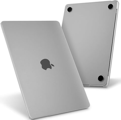 Tuiklol for M3 MacBook Air 13.6 inch Case 2024-2022,Matte Clear Cover fit for A3113 M2 A2681,Durable Soft Plastic Hard Laptop Shell Cases with Keyboard Cover & Dust Plug & OTG Adapter,Clear in Saudi Arabia