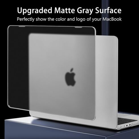 Tuiklol for M3 MacBook Air 13.6 inch Case 2024-2022,Matte Clear Cover fit for A3113 M2 A2681,Durable Soft Plastic Hard Laptop Shell Cases with Keyboard Cover & Dust Plug & OTG Adapter,Clear in Saudi Arabia