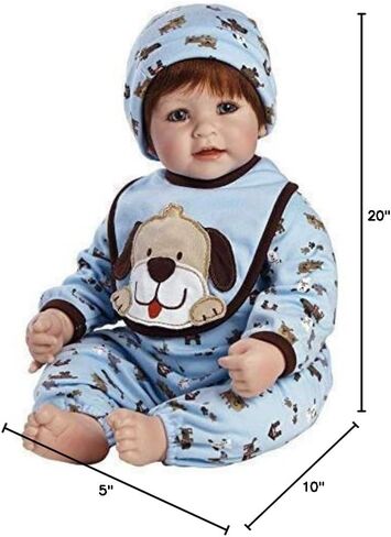 Adora Realistic Baby Doll Woof! Toddler - 20 inch, Soft CuddleMe Vinyl, Red Hair, Blue Eyes in Saudi Arabia