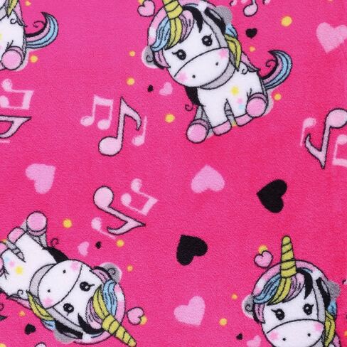 موسيقى Mook Fabrics من الصوف الفلانيل يونيكورن، قطع فوشيا من The Yard in Kuwait