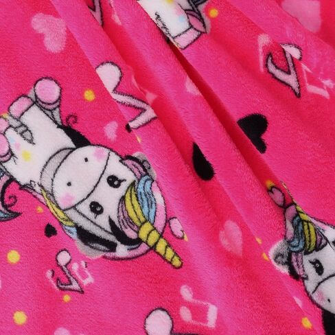 موسيقى Mook Fabrics من الصوف الفلانيل يونيكورن، قطع فوشيا من The Yard in Kuwait