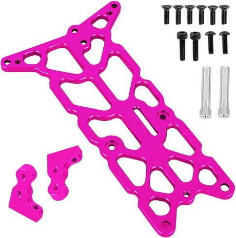 جزء ترقية الهيكل العلوي من سبائك الألومنيوم لـ 1/10 Rustler 2WD VXL Bandit 2WD VXL، طقم هيكل التحويل RC يقفز، استبدال الجزء #3729، وردي in Saudi Arabia