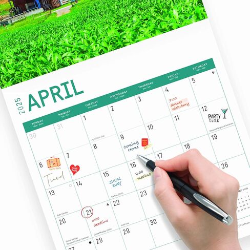 2025 Farms Monthly Wall Calendar by Bright Day, 12 x 12 Inch Beautiful Landscape Photography Gift in Saudi Arabia