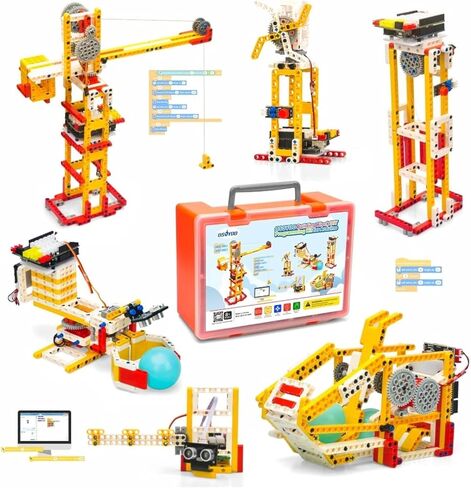 مجموعة مكعبات بناء روبوت OSOYOO للبالغين والمراهقين بناءً على Arduino وMIT Scratch | مجموعة برمجة روبوتية تعليمية مكونة من 6 تصميمات in Kuwait