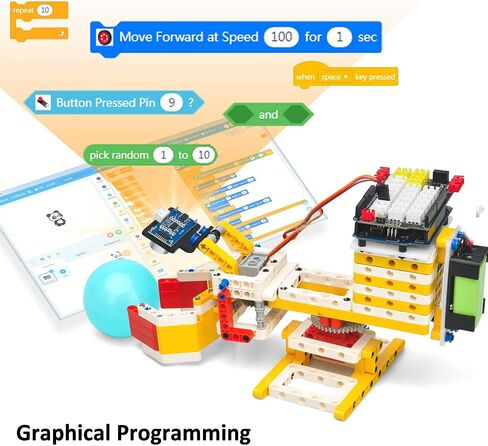 مجموعة مكعبات بناء روبوت OSOYOO للبالغين والمراهقين بناءً على Arduino وMIT Scratch | مجموعة برمجة روبوتية تعليمية مكونة من 6 تصميمات in Kuwait