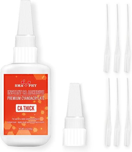 Professional Cyanoacrylate Glue(2 oz), Medium Viscosity CA Glue for Woodworking with Extra Caps and Microtips, Instant Super Glue for Wood, Metal, Rubber, Leather, Ceramic and Fiberglass in Saudi Arabia