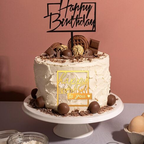 5 قطع أكريليك عيد ميلاد سعيد كعكة القبعات العالية كعكة ذهبية توبر أكريليك كعكة عيد ميلاد لوازم أكريليك كعكة توبر مرآة زينة كعكة ذهبية للكعك DIY لوازم حفلات أعياد الميلاد in Saudi Arabia