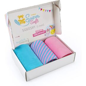 kullaloo Mochi Minky Fabric Bundle | Super Soft Squishy Plush Cuddle Material | 4-Way Stretch | Precut 3 Pcs, 39.5x29.5 Each | Ivory & rosé Shades for Sewing Plushies, Apparel, Blankets, Crafts