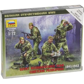 Zvezda Models 1/72 Soviet Reconnaissance Team Snap Kit