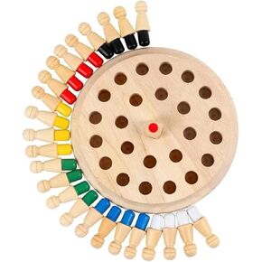 Montessori Material Memory Chess Match Game Small Cylinder Socket Stacking Sorting Sensorial Material for Kids