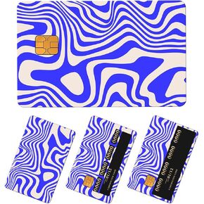 Credit Card Skin, Cute Debit Card Skin Sticker, 4Pcs Stylish Slim Anti-Wrinkling Removable Credit Card Sticker for Transportation, Key Brown Leopard