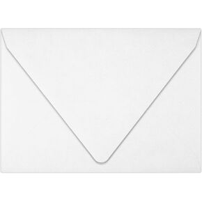LUXPaper 4Bar A1 Contour Flap Invitation Envelopes | 3 5/8" x 5 1/8" | Bright White | 70lb. Text | 50 Qty