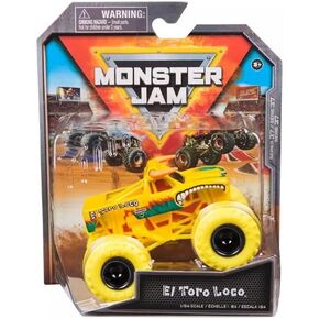 Monster Jam 2024 Series 37 Diecast 1:64 Scale Monster Truck, Over Charged El Toro Loco
