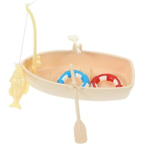 LUOZZY Plastic Boat Model Aquarium Ornament Floating Boat Fish Tank Craft Ornament Home Table Decoration