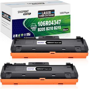 Compatible Toner Cartridge Replacement for Xerox 106R04347 106r04346 use for Xerox B210 B205 B215 B210DNI B205NI B215DNI B215MFP B205MFP Printer High Yields Black 3000 Pages 2-Pack Black
