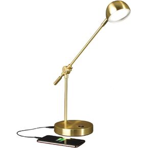 OttLite Direct LED Desk Lamp with USB Port - Modern, Adjustable, Desk Light