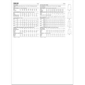 Simplicity Misses' Skirts Sewing Pattern Kit, Code S9648, Sizes 8-10-12-14-16, Multicolor