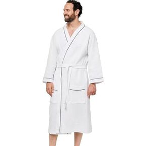Ben Kaufman Velour & Waffle Robes - Unisex Cotton Kimono Bathrobes for Men & Women, Luxury Hotel Spa Soft Plush & Lightweight