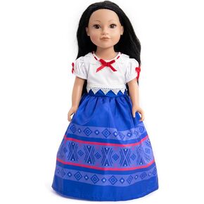 Little Adventures Magical Sisters Princess Doll Dresses - Doll Not Included - Machine Washable Child Pretend Play and Party Doll Clothes with No Glitter (Miracle Princess) in Kuwait
