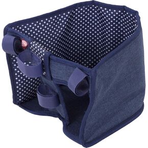Gotz Bike Seat Blue Clouds - for Dolls up to 20" - Attaches to Handlebars of Any Size Bike (No Hardware Needed)