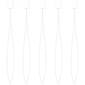 5 Pcs 6.7'' Long Needle Threaders for Punch Needles Embroidery Stitching Craft Tool Sewing Machine Needle Threader Quick Needle Threaders Tool Cross Stitch Supplies for Hand Stitching Sewing Machine