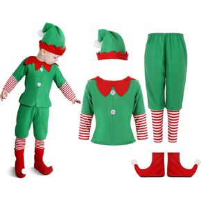 Geyoga Christmas Costumes Cute Outfits Include Hat Shoes and Other Accessories for Kids Cosplay