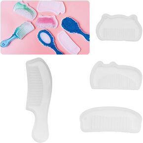 Hilitand 4Pcs Comb Silicone, Comb Series Art Decortive Silicone DIY Hand Craft Resin for Jewelry Making Tools