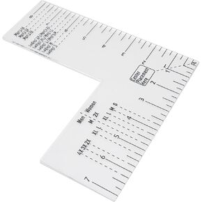 Left Chest Placement Tool Tshirt Ruler Guide T Shirt Ruler For Embroidery Printing(Adult Size Unisex)