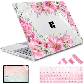May Chen for 15 inch Microsoft Surface Laptop 3/4/5 with Metal Palm Rest Models:1872 1873 1953 1979, Plastic Hard Shell Case with Screen Protector & Keyboard Cover & Dust Plug, Stone