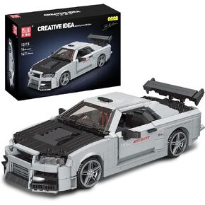 Mould King 10113 Car MOC Building Blocks Kit, Race Car Construction Toy, Adult Collectible Model Cars Set to Build, 1:16 Scale Sports Car Model for Kids (1471 Pcs)
