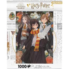 AQUARIUS Harry Potter Yume Puzzle (1000 Piece Jigsaw Puzzle) - Glare Free - Precision Fit - Virtually No Puzzle Dust - Officially Licensed Harry Potter Collectibles - 20x28 Inches