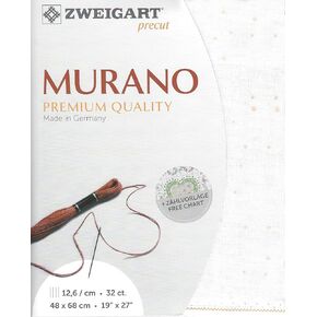 Precut Zweigart Murano 32 Count Light Blue 3984/503. Needlework Canvas, Cross Stitch Fabric, Embroidery Canvas 52% Cotton