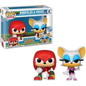 Funko Pop! Games: Sonic - Knuckles and Rouge 2pk (Exc), Collectable Vinyl Toy Figure - 77477