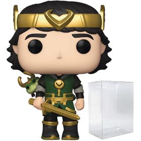 POP Marvel: Loki - Kid Loki with Alligator Loki Pop! Vinyl Figure (Bundled with Compatible Pop Box Protector Case), Multicolored, 3.75 inches