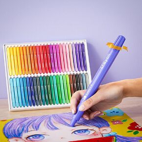ENMY 48 Colors Gel Crayons, Twistable Non-Toxic Crayons Set, Washable Jumbo Crayons for Kids, DIY Craft Project, Art Supplies & Gifts in Kuwait