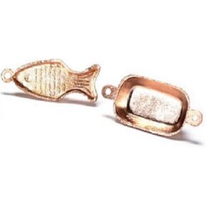 Dollhouse Miniature Copper Cast Plates