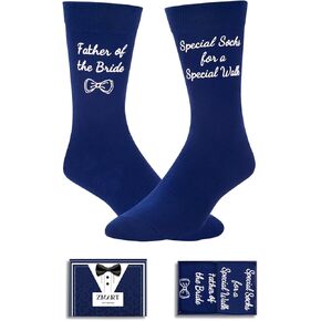 Zmart Funny Groom Socks On Wedding Day Socks For Men, Groom Gifts From Bride She Gave Me Socks I Gave Her Rocks