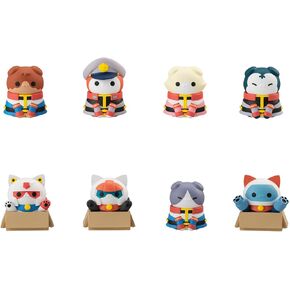 Megahouse - Mobile Suit Gundam - Nyandam! We are The Earth Federation Forces!, Mega Cat Project Figure (Complete Set with Gift)