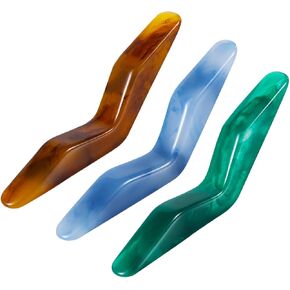 3pcs Book Page Holder, Page Holders for Reading Resin Page Holder Thumb Bookmark Book Opener Accessories Reading Gifts for Teachers Book Lovers Literary (3 Colors)