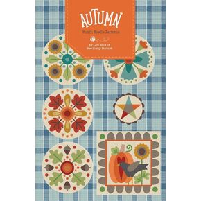 Riley Blake Autumn Punch Needle Pattern by Lori Holt of Bee in My Bonnet and It’s So Emma, Perfect for Embroidery, DIY Crafting, and Home Decor